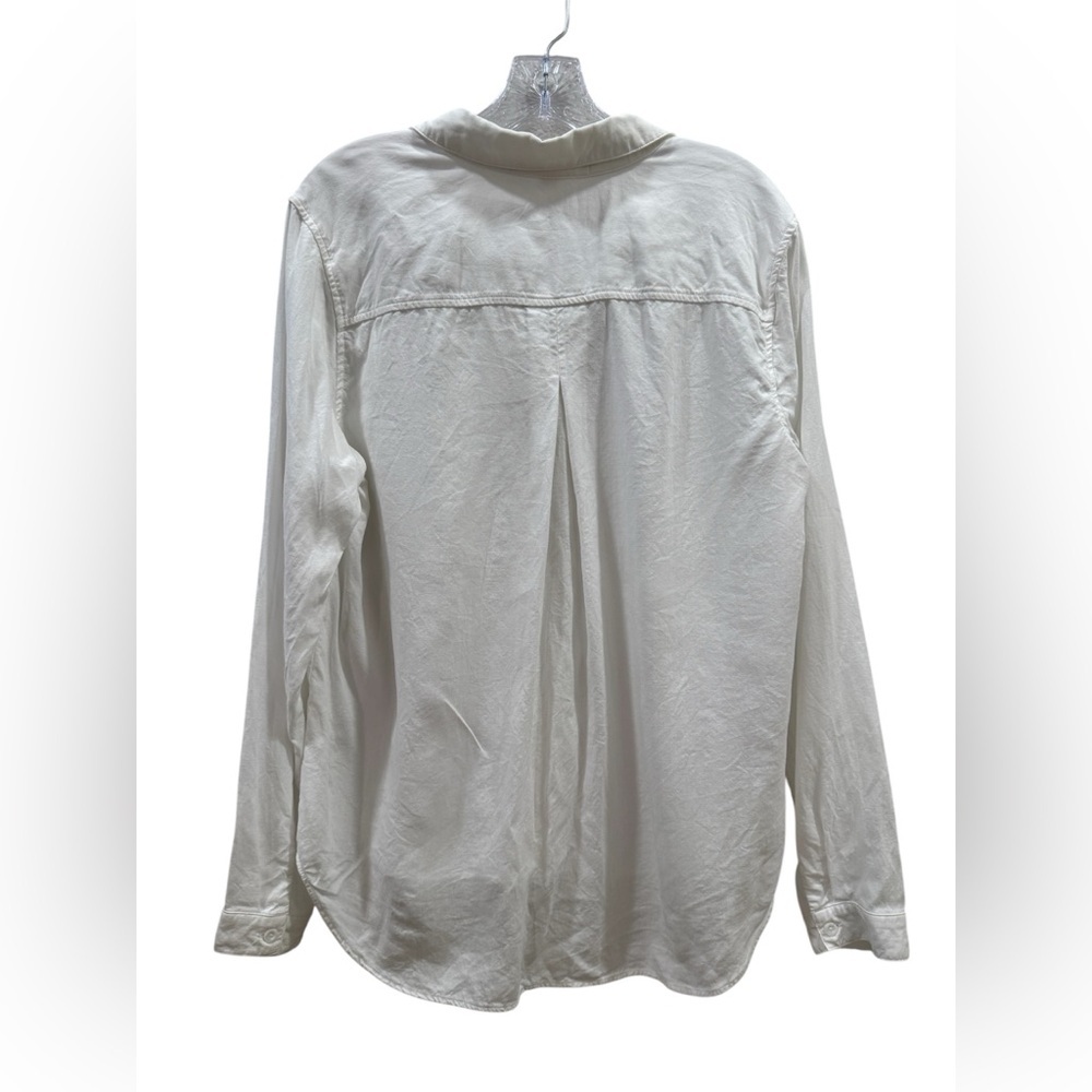 cloth & stone White Button-Down Tencel Shirt - Picture 3 of 5